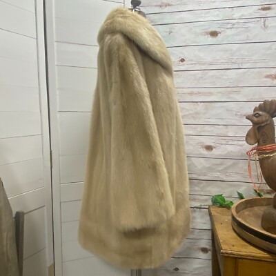 SLOBE IENA Mink Fake fur Coat ベージュ Cream Mink Fur Jacket - 100% Real Fur - Haute Acorn