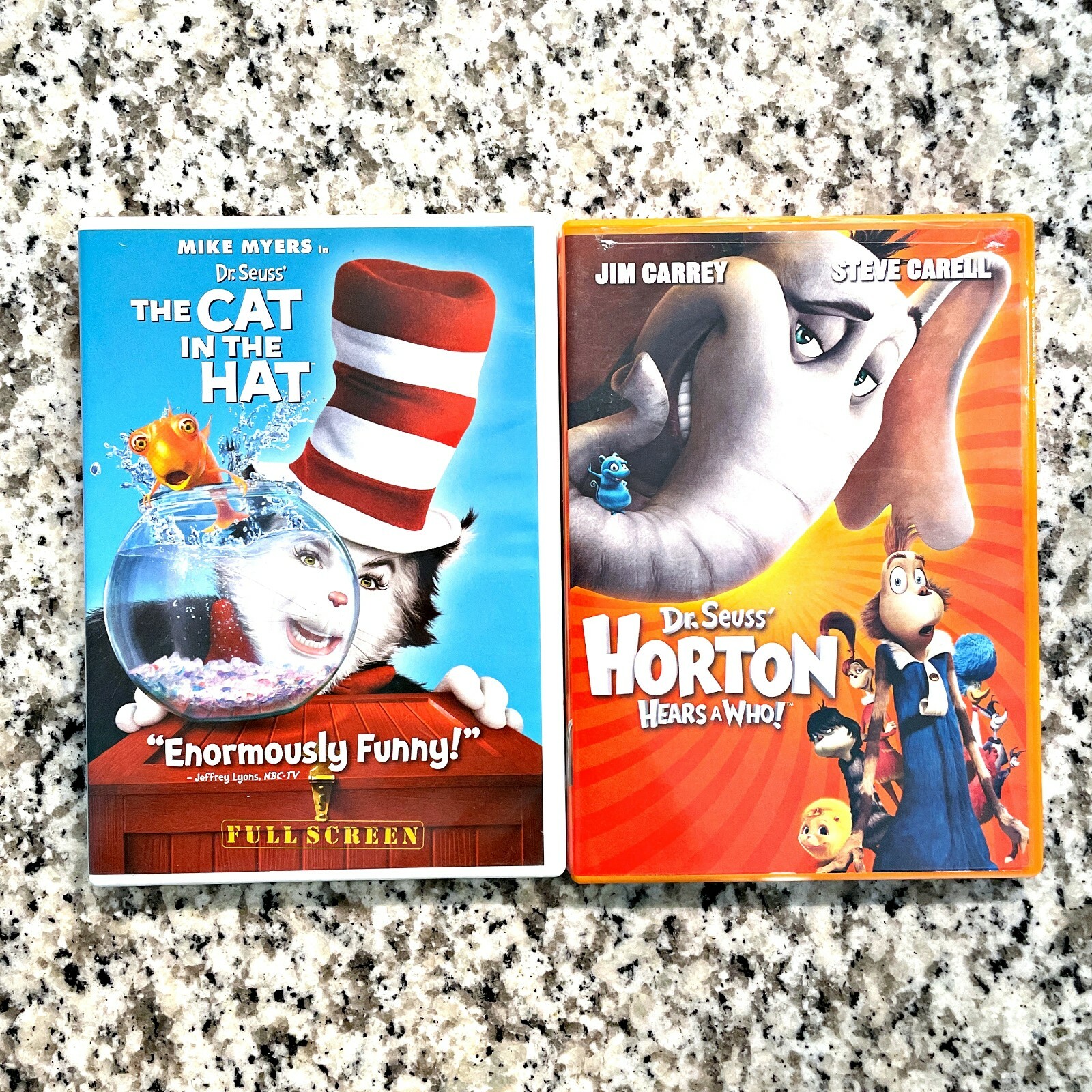 Dr Seuss Lot of 2 Cat in the Hat, Horton Hears a Who Children's DVDs | eBay