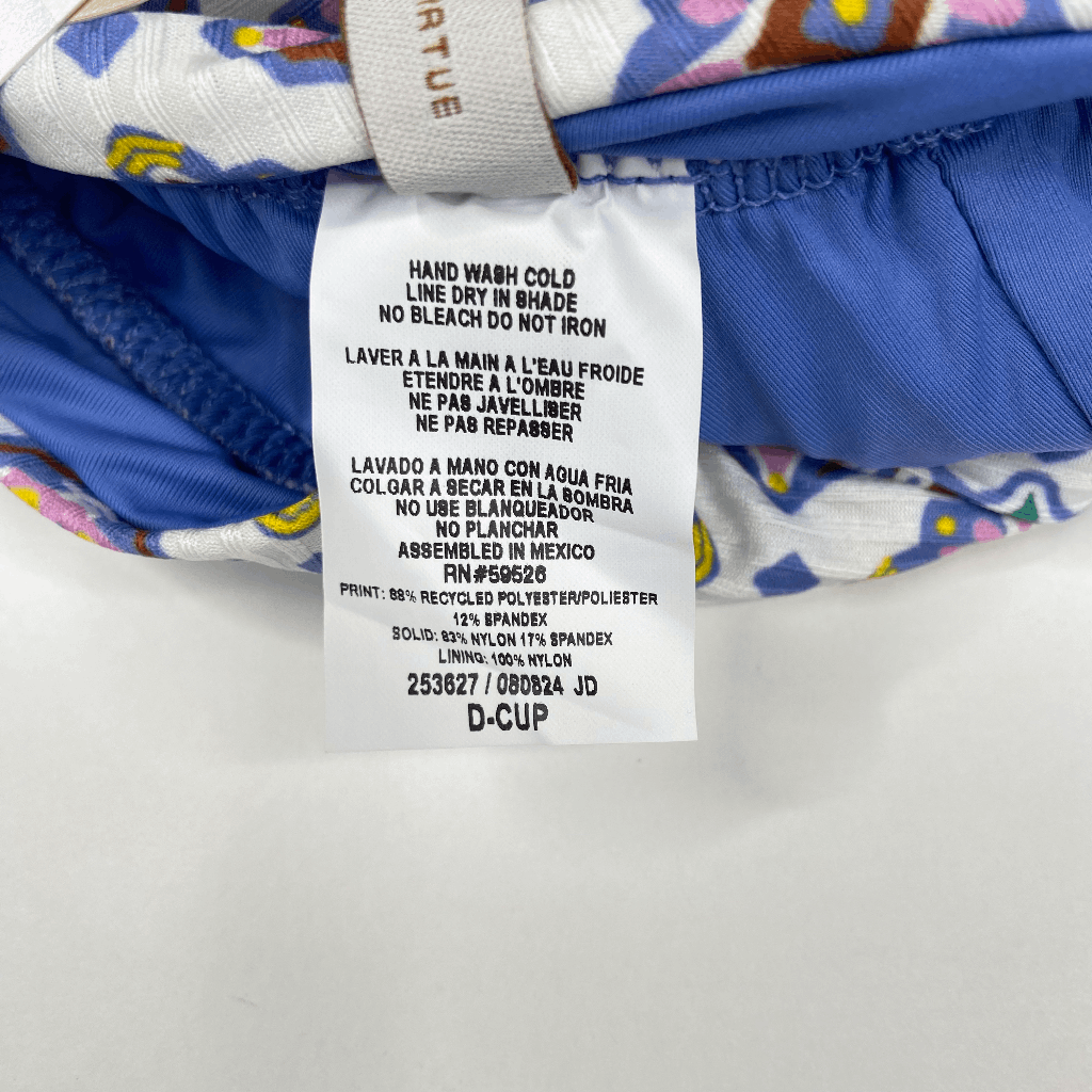 Removable Cups Swim Top BECCA Women's Color Code Triangle Bikini