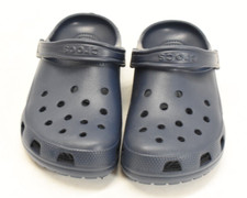 Crocs Classic Clogs Water Shoes Slip On Clog Navy Blue Strap Mens Size 7