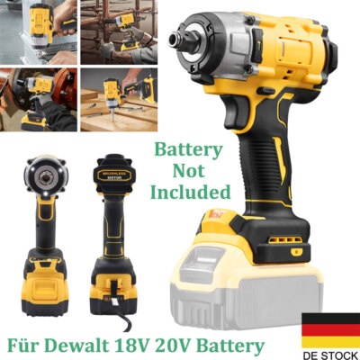 320Nm Bürstenloser Schlagschrauber 1/2'' Wiederaufladbar für Dewalt 18V 20V Akku