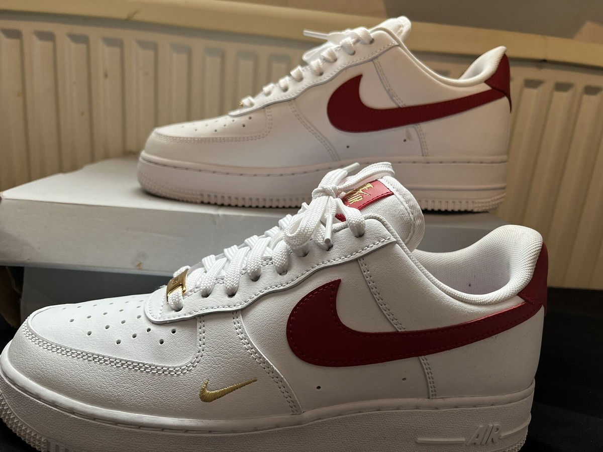 Nike Airforce 1 Red and White Size 6.5 | eBay UK
