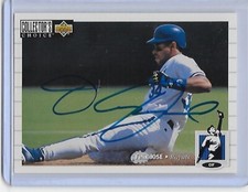 Baseball Card IP auto FELIX JOSE 1994 Collector's Choice Kansas City Royals