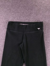 Pink Victoria Secret Pants Womens Small Black Yoga Legging Workout Athletic Gym