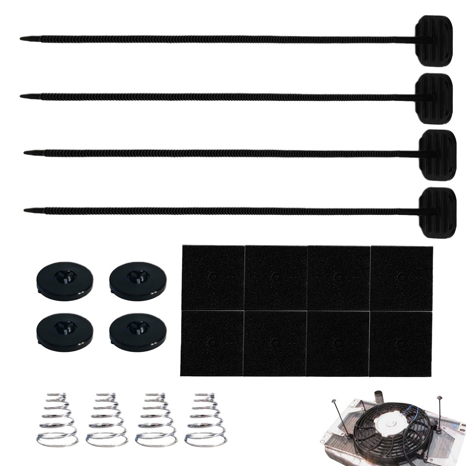 Universal Car Electric Radiator Condenser Oil Cooler Fan Tie Strap