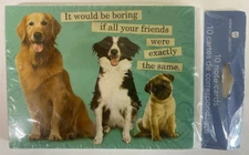 Dog's Note Cards 10 American Greetings with envelopes new sealed package