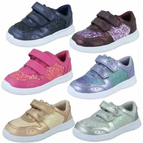 Girls Clarks Casual Lightweight Trainers ATH Sonar - Picture 1 of 55