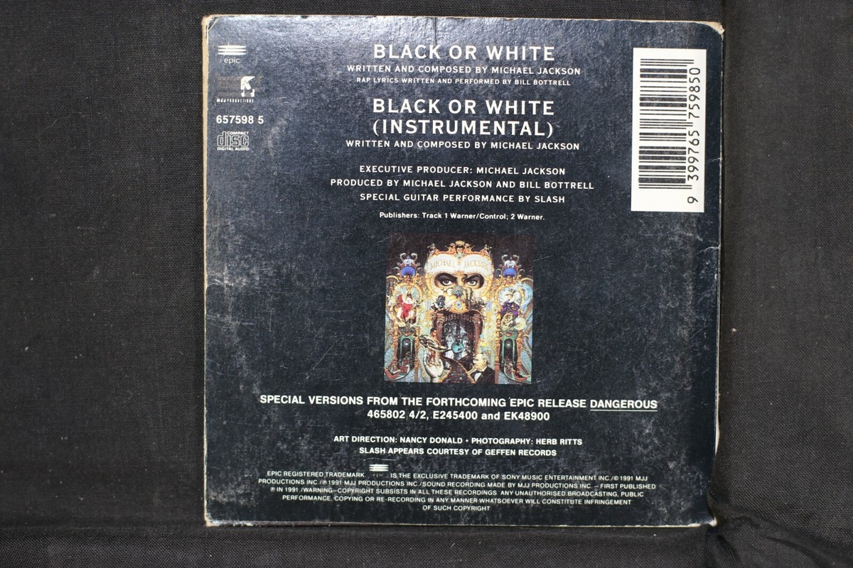 Michael Jackson ‎– Black Or White - Cardsleeve - CD (C1120D) | eBay