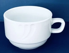 Rego BRIANA C030 SE White Porcelain Restaurant Ware Stackable Cup NEW