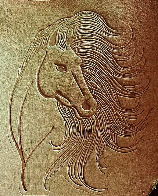 ACRYLIC Leather Embossing Stamp Horse Head with Long Mane for Veg Tanned Leathe eBay