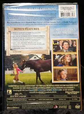 Dreamer 📀 Dakota Fanning Kurt Russell Family Classic Kids Horse