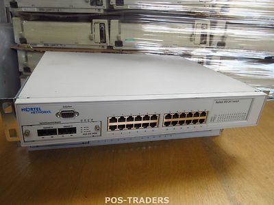 Nortel BayStack 450-24T 10/100 Switch AL2012A14 INCL 400-2FX-MDA MODULE
