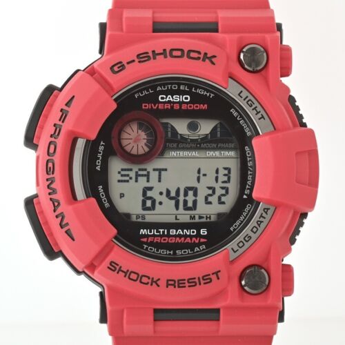 Casio G-SHOCK GWF-1000RD-4JF Frogman Men in burning Red Radio Solar Unused - Picture 1 of 9