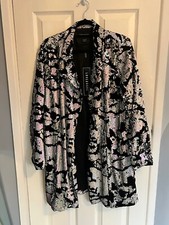 Lovedrobe – New Ladies Size 16 Long Black & White Sequined Blazer