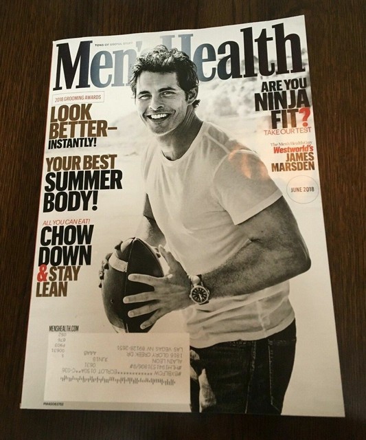 Men’s Health Magazine June 2018 James Marsden Summer Workout Fitness eBay