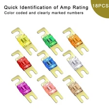 18Pcs Mini ANL Fuses 20A-150A Fuse Assortment Kit For Audio Auto Marine Audio