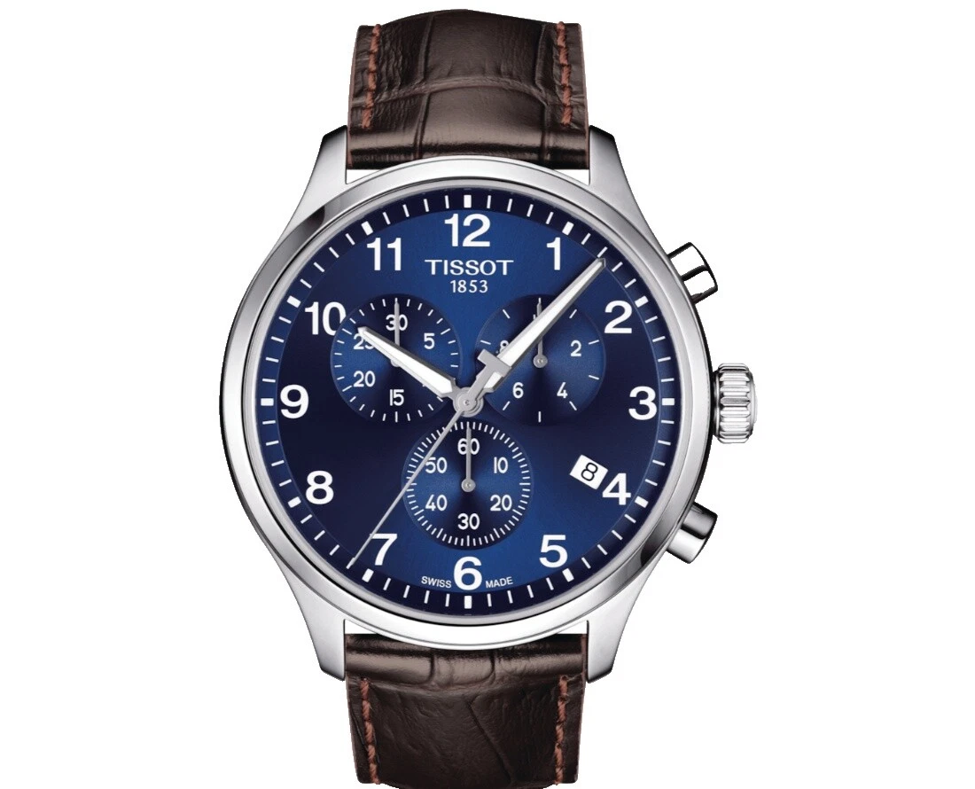 Tissot Leather Wristwatches with 12-Hour Dial