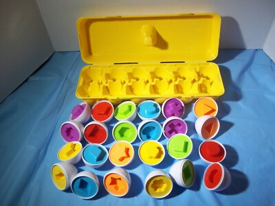 Prextex My First Find and Match Easter Matching Eggs in case. Educate Egg Hunt