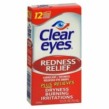 Clear Eyes, Redness Relief Eye Drops, 0.5 oz ~ Soothing, NEW - Ships Fast Free!