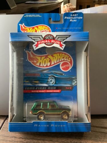 Vintage 1989 Hot Wheels Land Rover Range Rover Black Metallic 4x4