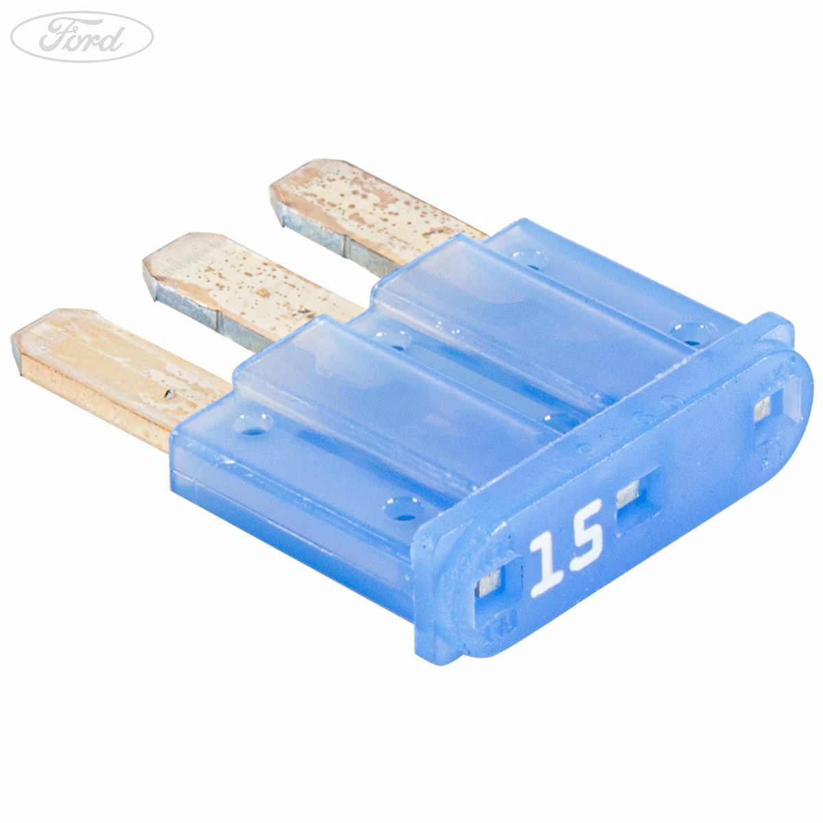 Genuine Ford Focus Fiesta 15 Amp 32 Volt 3 Blade Fuse Blue 2018 