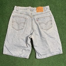 Levis 560 Mens Vintage Denim Shorts Size 34USA Red Tab 100 Cotton 303