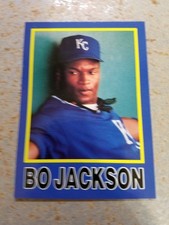 Bo Jackson Kansas City Royals Blue Border 1990 Big League Statz (b) NM