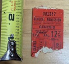 1974 GENESIS Concert Ticket Stub Indianapolis Indiana Convention Center IN Vtg — photo 3