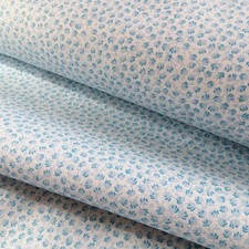 Yard, Tiny Blue Petals On Blue Cotton Fabric 3.99 Ships Any Amount Of Fabric.