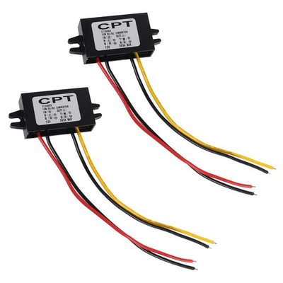 2PCS DC 12V to 5V 3A 15W Buck Converter, Reduced Voltage Regulator, Car Power