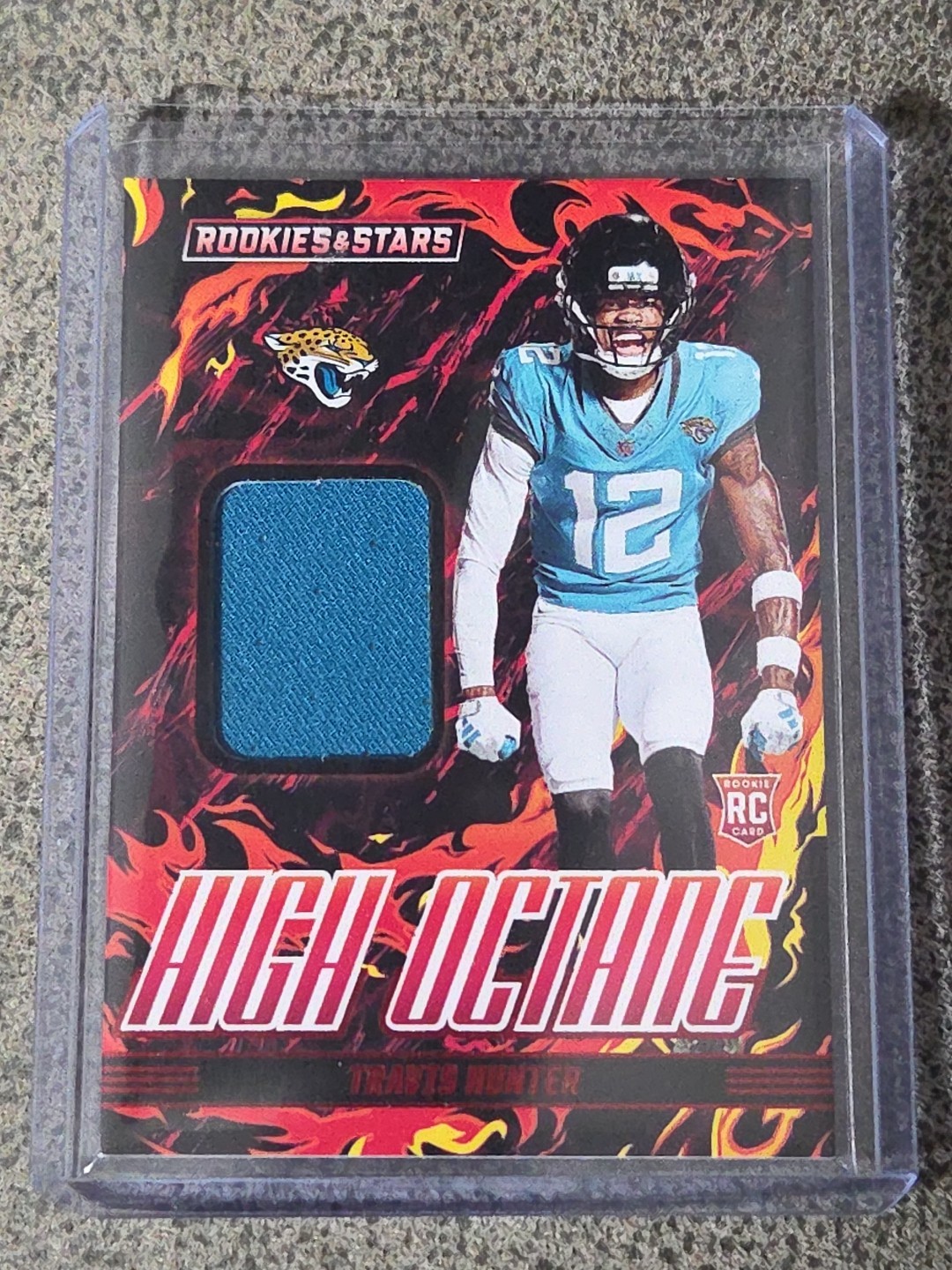 2025 Rookies & Stars High Octane Travis Hunter Memorabilia Patch RC #HOM-THR