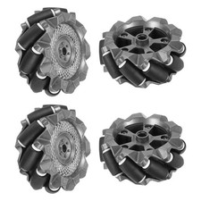 2Set 66mm / 2.6" Mecanum Omnidirectional Wheels for Robot Black