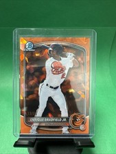 2025 Bowman Draft Sapphire Enrique Bradfield Jr. Chrome Orange Refractor #/25