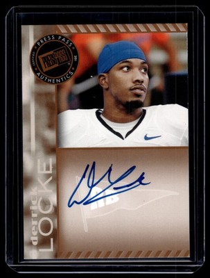 Derrick Locke 2011 Press Pass Autograph Auto Card #PPS-DL