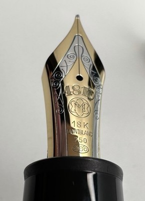 Montblanc 4810 Fountain Pen 18k 750 Black #149 | eBay