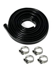 1/4" ID Heat Shielded Fire Sleeve Thermo Armor Silicone Coated Fiberglass Heat