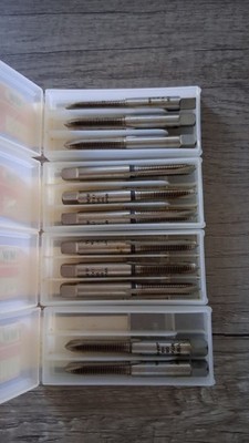 YMW M7x1 HSS Ground Thread Tap Set Japan Made 11 Pcs