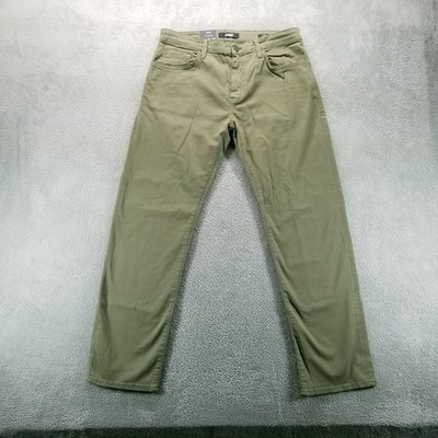Mavi Jeans Mens 34x32 Green Zach Straight Preppy Mid Rise Stretch