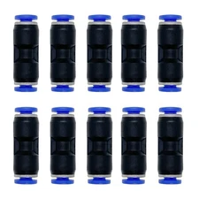 zjxed 1/8" OD x 1/8" OD Pneumatic quick Connector Push to Connect fittings St...