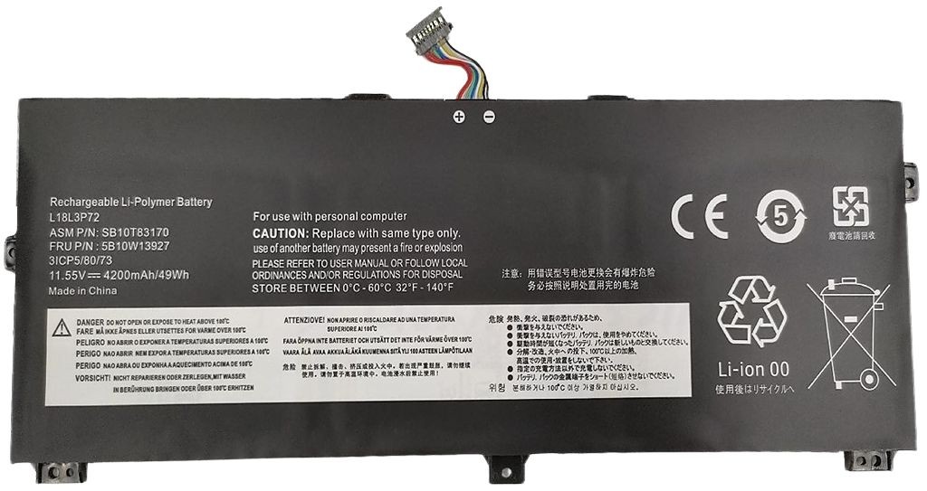 CoreParts Laptop Battery for Lenovo (4100 mAh), Notebook Akku, Schwarz - Bild 2