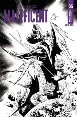 DISNEY VILLAINS MALEFICENT #5 VARIANT CVR G 10 COPY INCV JAE LEE LINE ART DYNAMI