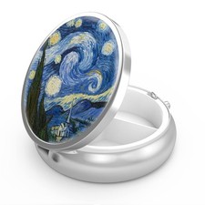 Pill Box 3 Compartment Small Pill Case,Portable for Pocket or Purse Pill Orga...