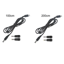 USB C Type C to 12V 5.5x2.1mm 4.0x1.7mm 3.5x1.35mm PD Trigger Power Supply Cable