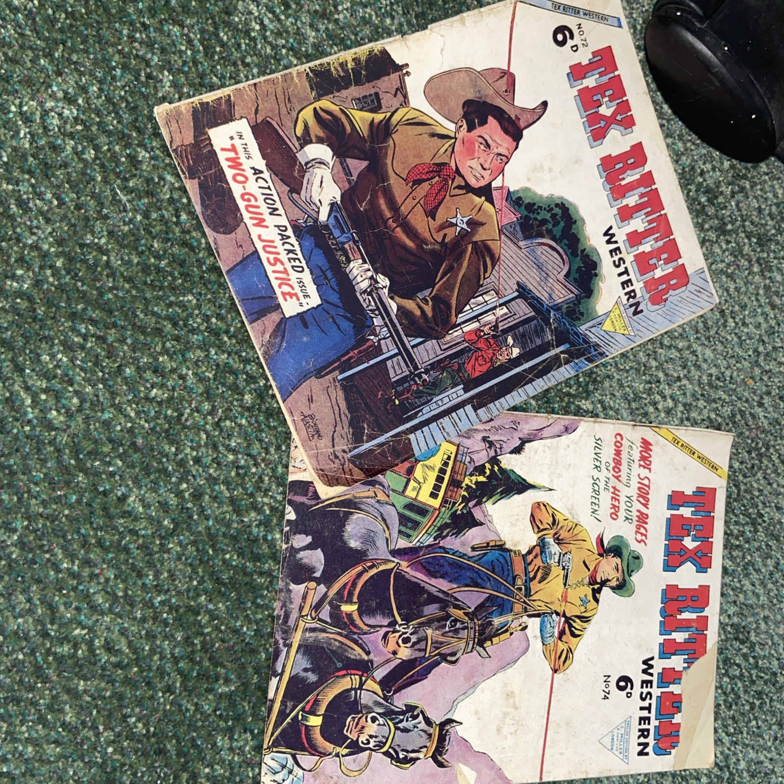 Tex Ritter Knicks Tex Ritter Western Comics 2 Issues | eBay