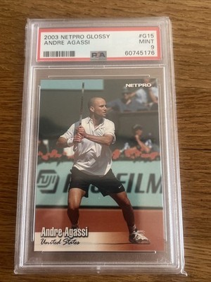 2003 Netpro GLOSSY PARALLEL Andre Agassi #G15 PSA 9