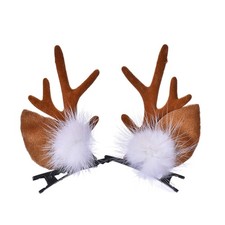Reindeer Antlers Headband, Lightweight Small Deer 1 Count Pack of 1 , Brown