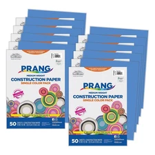 Pacon SunWorks 9" x 12" Construction Paper Bright Blue 50 Sheets/Pack 10 Packs