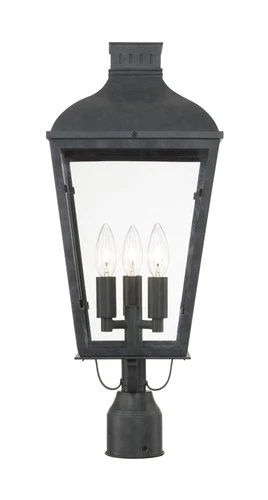 Crystorama Dumont 23" High Graphite Outdoor Post Light - Picture 3 of 6