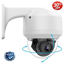 US Vikylin 5MP 4X Zoom PTZ IP Camera POE CCTV MIC IR Dome Outdoor NDAA compliant