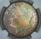 1881-S__MS 64__COLOR TONER!!!__Morgan Silver Dollar__NGC, Bag Fragment, Unc Coin
